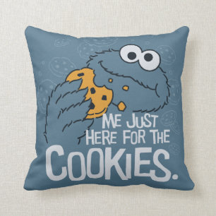 Coussin Cookie Monster   Je suis juste ici pour les cookie