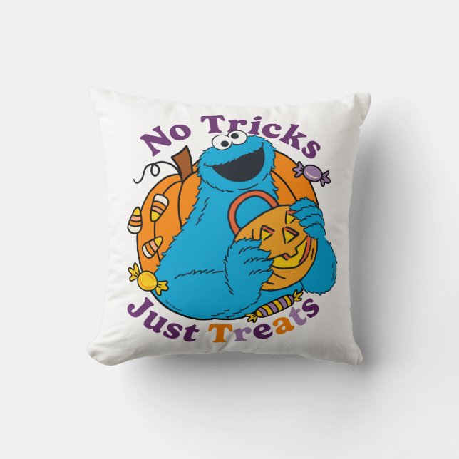 Coussin Cookie Monster | Pas de traces juste des traitemen (Recto)
