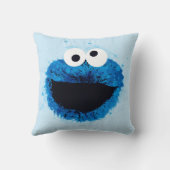Coussin Cookie Monster | Tendance aquarelle (Verso)