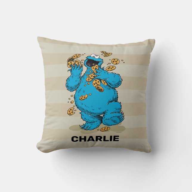 Coussin Cookie personnalisé Monster Crazy Cookies (Recto)