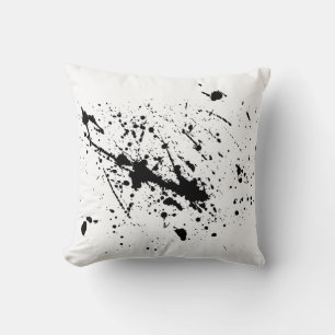 Coussin cool abstrait jetez tache d'encre