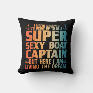 Coussin Cool Bateau Capitaine Pour Hommes Femmes Voilier P