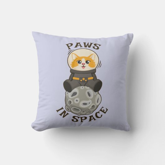 Coussin Cool Cat in space Cat Astronaut Cosmic animal Moon (Recto)