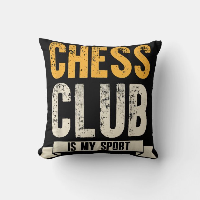 Coussin Cool Chess Player (Recto)
