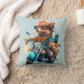 Coussin Cool chien motards conduite vélos jetez mignon ore (Couverture)