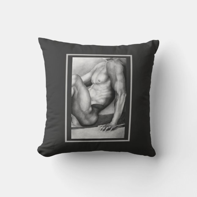Coussin Cool d'art masculin élégant et raffiné (Recto)