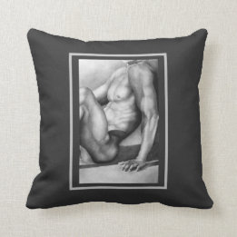 Coussin Cool d'art masculin élégant et raffiné