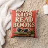 Coussin Cool Kids Read Books Reading Motivation (Couverture)