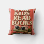 Coussin Cool Kids Read Books Reading Motivation (Verso)