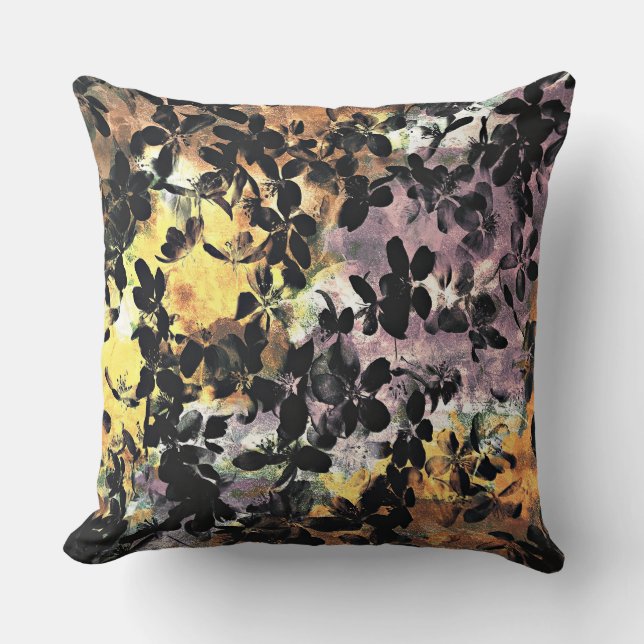 Coussin Cool moderne Fleurs Abstraites Art Motif (Recto)