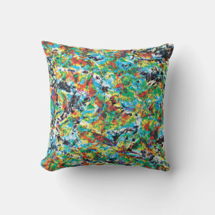 Coussin Cool moderne unique Fleurs Abstraites Art Motif