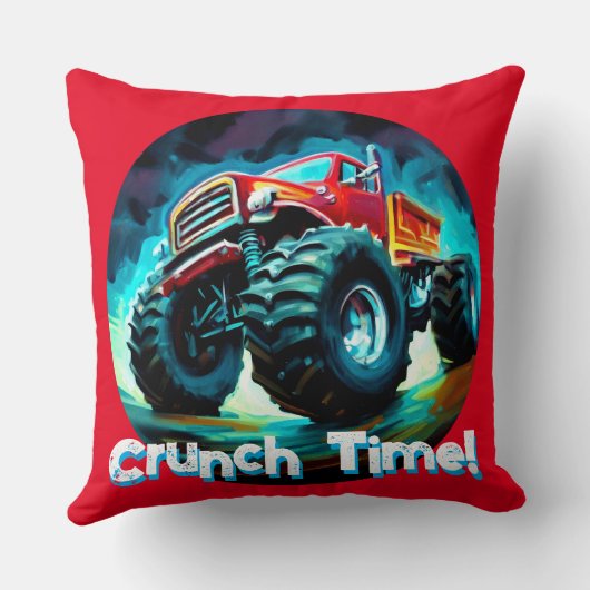 Coussin Cool Monster Truck Cruntime (Verso)