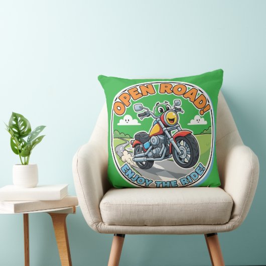 Coussin Cool Motorcycle-Adventurous Nursery Decor (Chaise)
