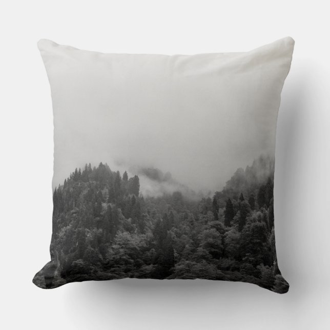 Coussin Cool, nature brumeuse magique (Recto)