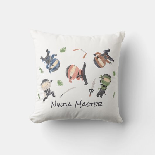 Coussin Cool Ninja Kids - Personnalisé Genre Neutre Concep (Recto)