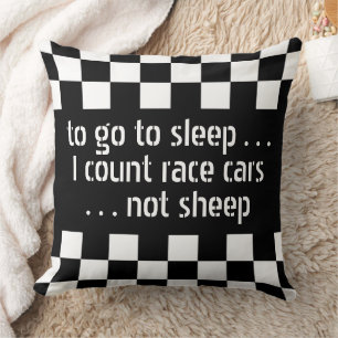 Coussin Cool personnalisé Motif d'indicateur noir et blanc