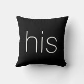 Coussin Cool tendance Noir et Blanc son (Verso)