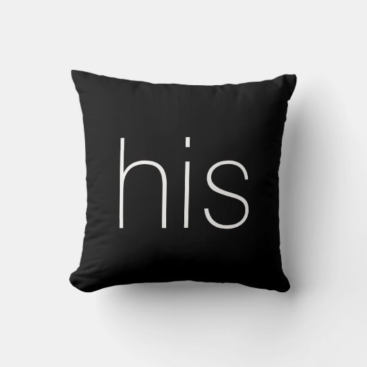 Coussin Cool tendance Noir et Blanc son (Recto)