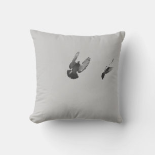 Coussin Cool, unique moderne pigeon volant paix