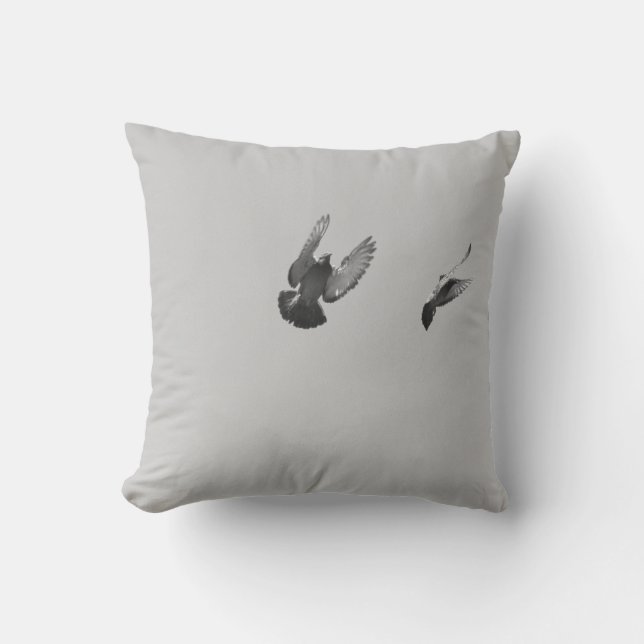 Coussin Cool, unique moderne pigeon volant paix (Recto)