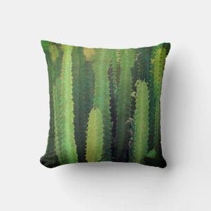 Coussin cool vert cactus art nature design