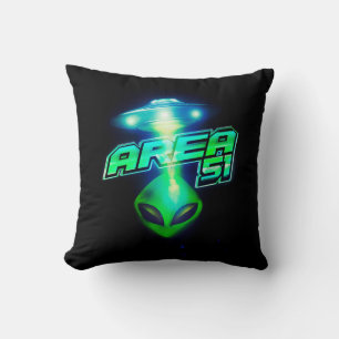 Coussin Cool Zone 51 Espace Alien