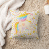 Coussin Cooper & Cody — Rainbow Horses Throw Pillow (Couverture)