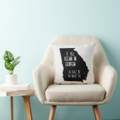 Coussin Coordonnées GPS de la Géorgie avec cœur (Chaise)