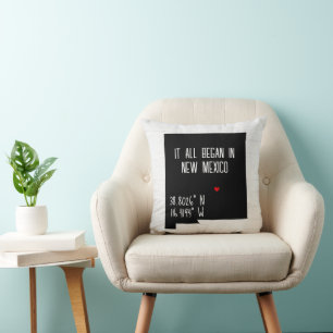 Coussin Coordonnées GPS du Nouveau-Mexique