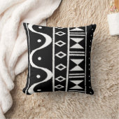 Coussin Copie africaine I carreaux noirs/blancs (Couverture)