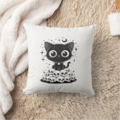 Coussin Copie de Crânes de Chat Créatif Gothique Minou Noi (Couverture)