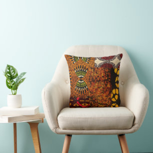 Coussin Copie graphique africaine mélangée