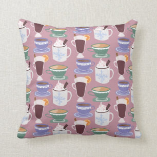 Coussin Copie hivernale chaude de boissons
