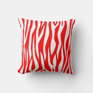 Coussin Copie rouge de zèbre