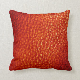 Coussin Copie-Solide métallique d'orange sanguine de Faux