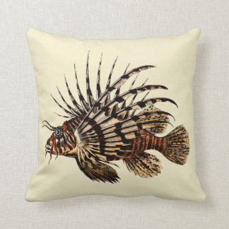 Coussin Copie vintage d'art de Lionfish