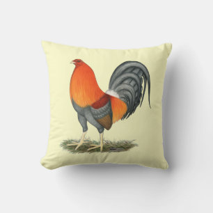 Coussin Coq bleu rouge Gamecock