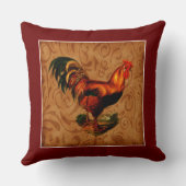 Coussin Coq de campagne beau et élégant (Verso)
