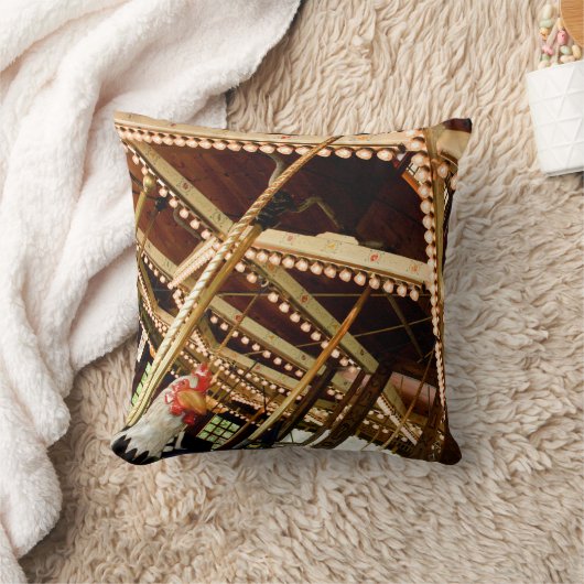 Coussin Coq de carrousel vintage (Couverture)