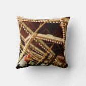 Coussin Coq de carrousel vintage (Verso)