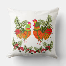 Coq et couple de poules