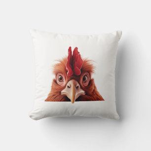 Coussin Coq qui regarde