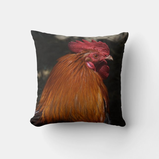 Coussin Coq Rouge (Recto)