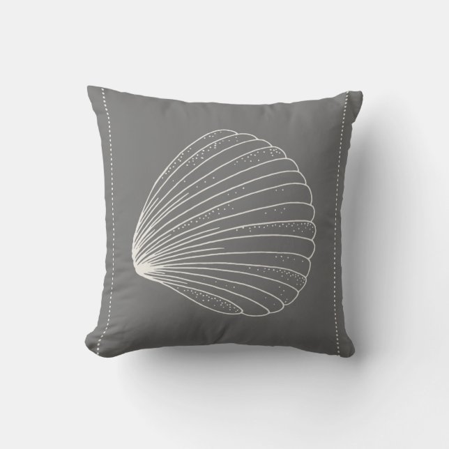 Coussin Coque Clam Style Hamptons (Recto)