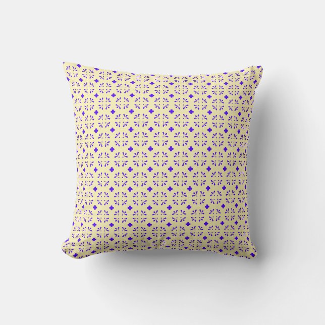 coussin coque  de fleurs magenta (Recto)