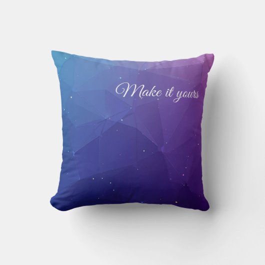 Coussin Coque Motif Polygone personnalisé - Style unique (Recto)