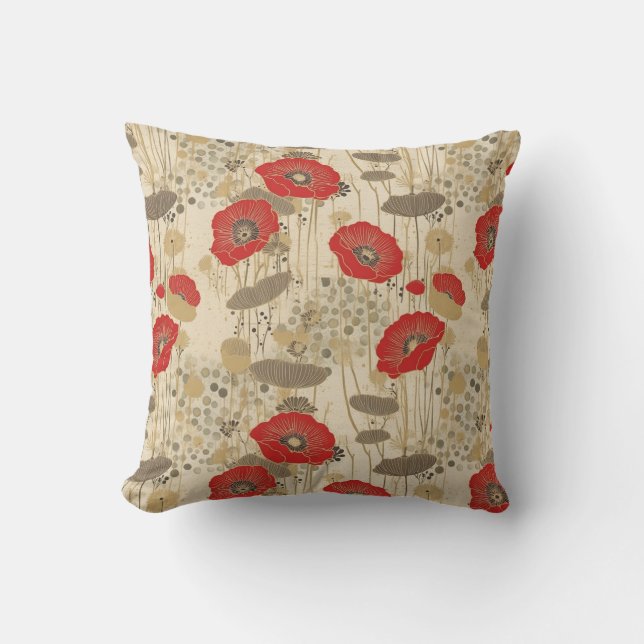 Coussin Coquelicot (Recto)