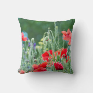 Coussin Coquelicots sauvages