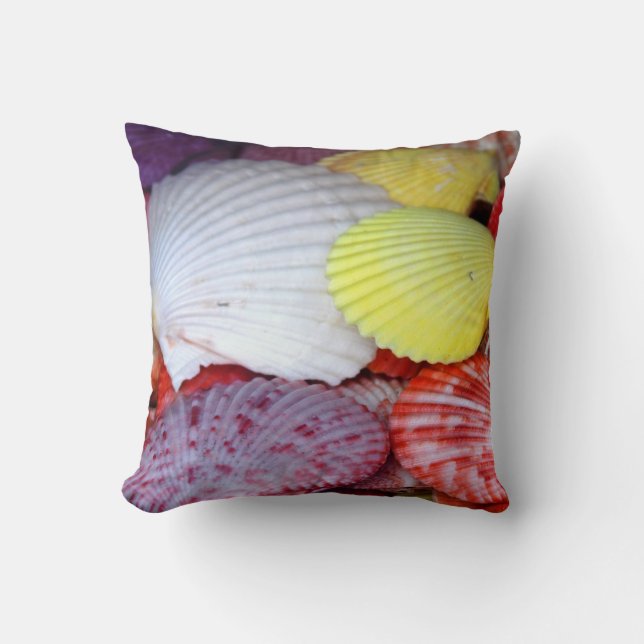 Coussin Coques de couleur en gras (Recto)