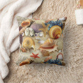 Coussin Coques de mer sur la plage (Couverture)
